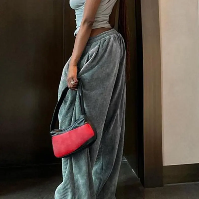Women's Plain High Waist Straight Leg Sweatpants, Casual Street Comfy Trousers for Fall & Winter, Women's Bottoms for Daily Wear, Casual Streetwear Pants, Casual Fashion Pants