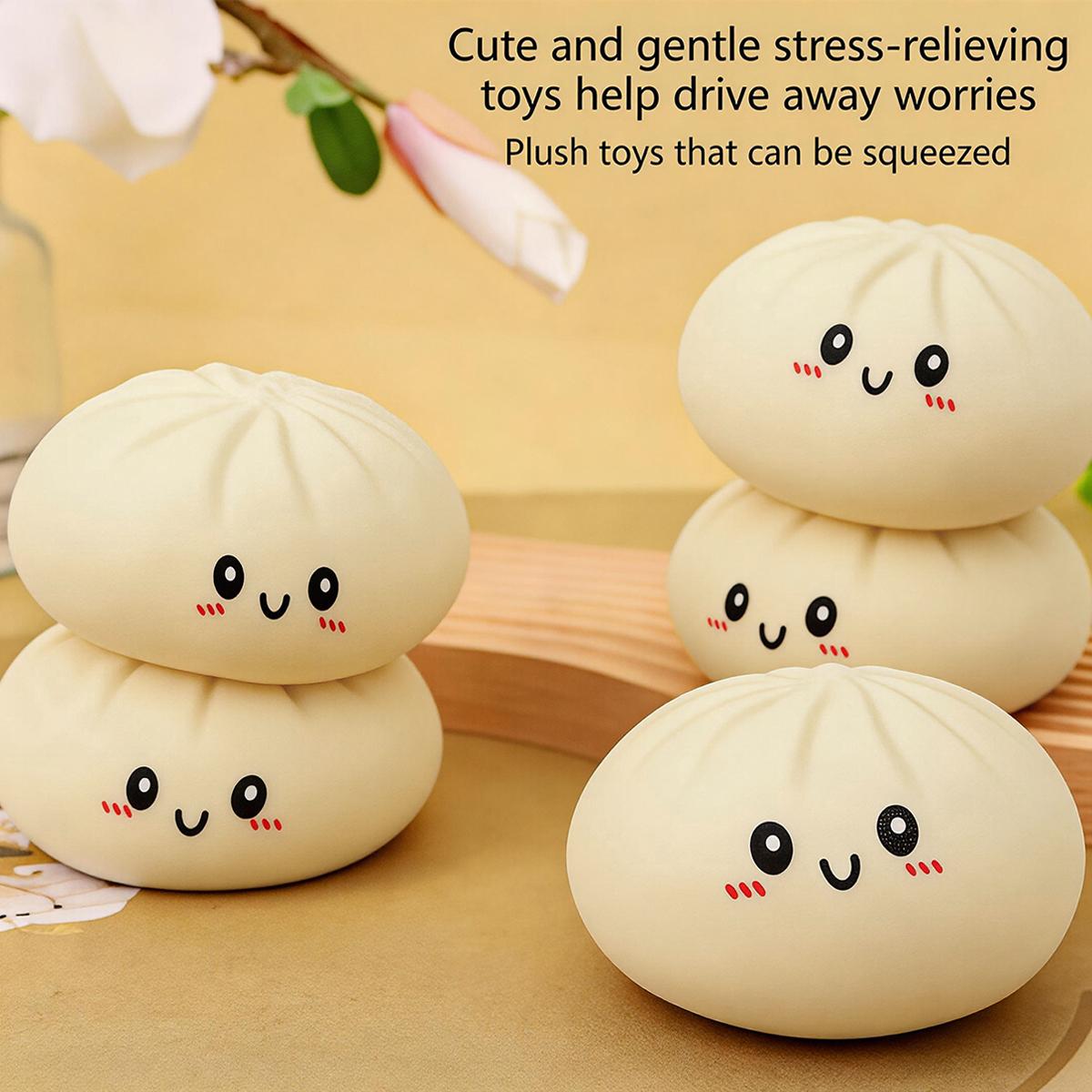 Soft Dumpling-shaped toy  Soft stress-relieving toy  Suitable for children and adults as an anxiety relief product  Elastic toy  Gift suitable for boys and girls  Gift for teenagers (in various colors)