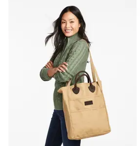 L.L.Bean Stonington Daily Carry Tote, Durable Canvas Everyday Bag, Large Utility Tote for Work Travel Shopping Beach