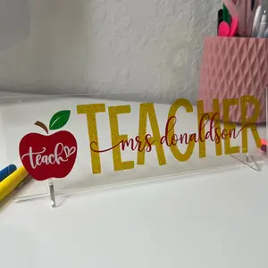 Teacher Name Desk Plate