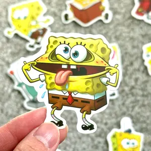 Funny Spongebob driver's license Inspired Vinyl /WaterProof Stickers  Random Pack for Laptop , Kindle, Notebook, Gifts, Water Bottle and more