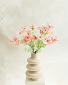 23.6" Light Pink Faux Cosmos Flowers – Long Stem Cosmos Bouquet Flowers for Home Décor, Wedding Arrangements & Table Centerpieces