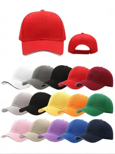 Unisex Simple Outdoor Sports Cap, Casual Sunshade Cap, Outdoor Solid Color Baseball Cap for Men & Women