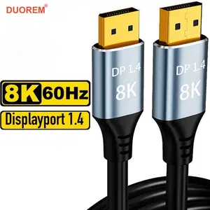 8k Displayport 1.4 Data Cable, 6.6ft HDMI Line, Supports 8k@60hz, 4K@144hz, 2k@240hz, Hdr, Hdcp 2.2, Amd Freesync, Nvidia G-Sync Compatible