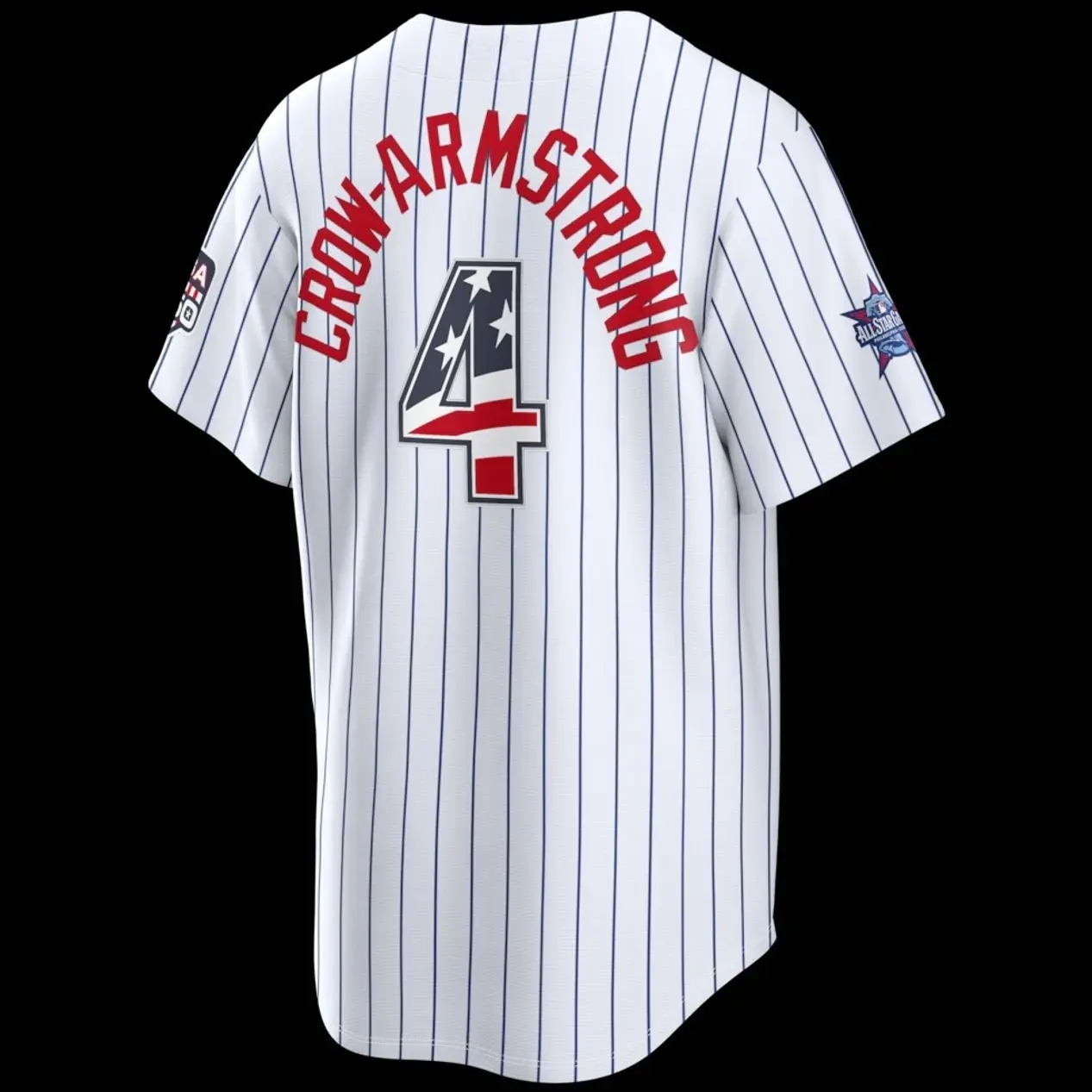 Unisex Baseball USA 250 Stadium Jersey Crow-Armstrong 4 2026 All-Star Edition Stars & Stripes Cream Stadium Jersey