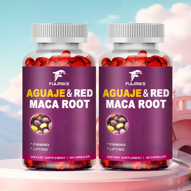 Aguaje Oil & Red Maca Root, Give Your Family And Friends A Better Him, Perfect Everyon - 120 Capsules soft capsules