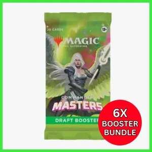6x Bundle - Commander Masters - Draft Booster Pack - (CMM) - MTG - Magic the Gathering