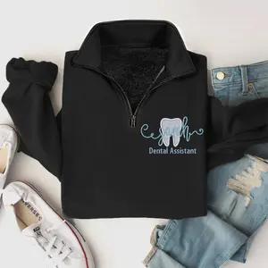 Embroidered Dental Assistant Pullover – Custom Colors, Ideal Dental Gifts