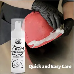 Professional Hat Cleaner Foam - Removes Dirt, Fingerprints, & Sweat Stains from Wool, Fur, And Felt Hats - 6.76 Fl Oz (200 Ml)