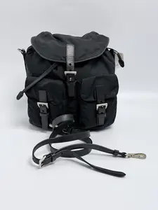 Pre-owned PRADA Nylon Backpacks Vela Two Way Mini Crossbody Bag Backpack Black ZS151PR