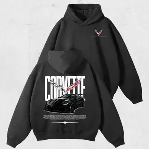 Chevrolet Corvette ZR1 C7 T-Shirt, Black Supercar Graphic Tee, American Muscle Car Shirt, Casual 100% Cotton Top, Gift for Men