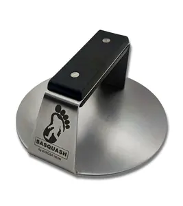 The Sasquash Heavy Duty Smashed Burger Press - Commercial Grade Stainless Steel Griddle Weights