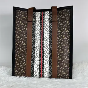 Pre-owned BURBERRY Coated Canvas Tote Bags D8041016 Vluxury