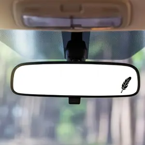 2 Pieces of Feather Mini Decals - Black and White Feather Design, Easy To Apply and Remove, Perfect for Vehicle Customization, Car Decoration | Modern Car Parts | Easyapply Decals, Car Decals, Car Stickers