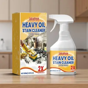 Heavy Oil Stain Cleaner, 1 Count Oil Stain Cleaner Spray with Sprayer, Cleaner Treatment Agent, Stain Remover, Household Cleaning Product for Kitchen Stove, Range Hood, Cleaning Supply, Interior Cleaner, Kitchen Cleaning Supplies, Deep Stain Remover