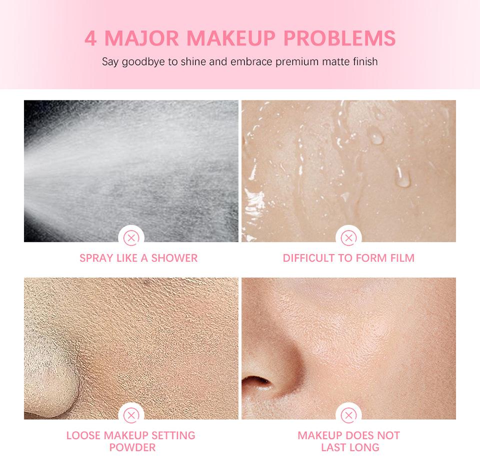 Setting Spray Long-Lasting Hydration and Radiance Helps Prevent Makeup from Fading Locks in Your 60ml / 2.03 Fl Oz