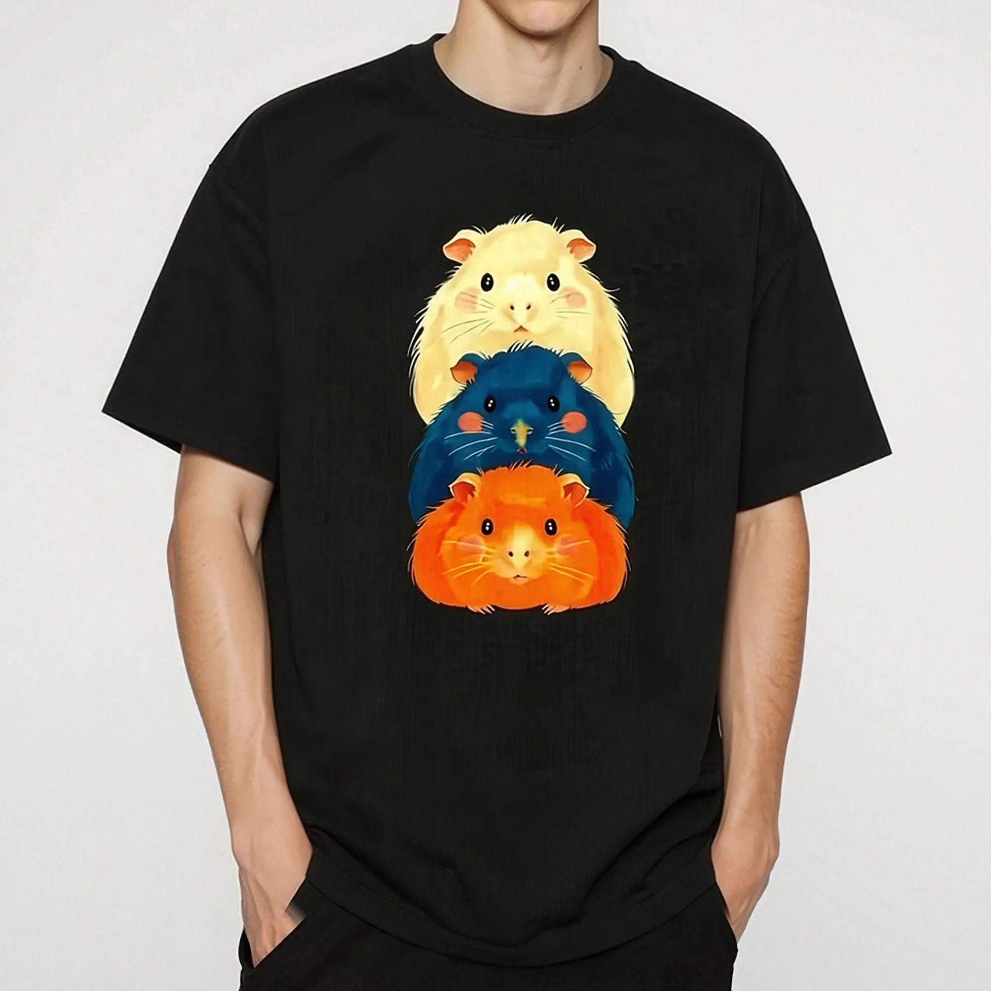 Guinea Pig Pile Short Sleeve Tee – Cute Shirt for Men and Women Outdoors