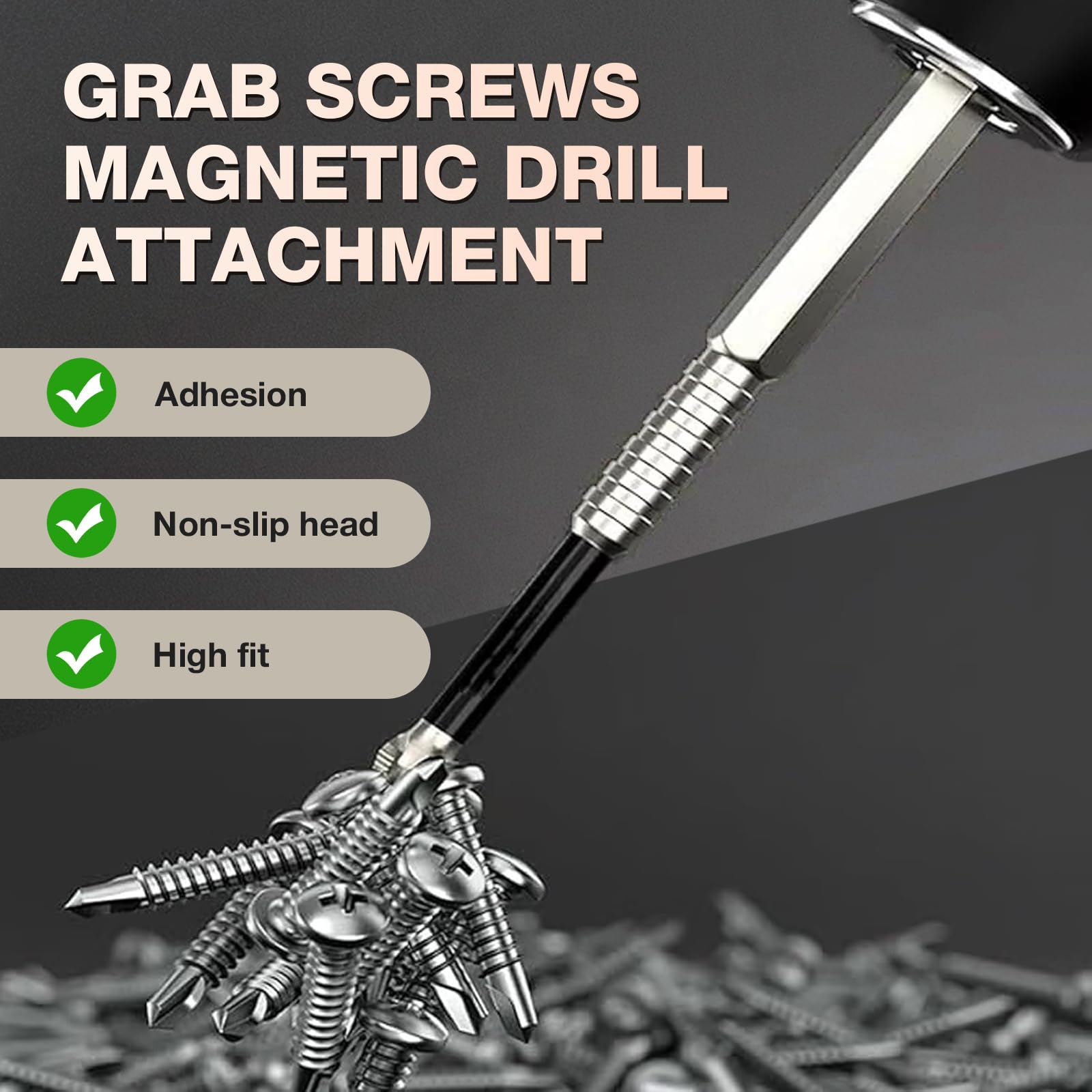 High-Magnetic Screwdriver Drill Bit Set, 2026 New k5 Impact Resistant Non Slip Bit, Anti Slip Screwdriver Bits for Dry Wall, Sheetrock