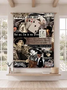 Doc Holliday Blanket, Tombtone Cozy Woven Blanket, Doc Holliday Johnny Ringo William Brocius Wyatt Earp Throw Blanket For Bed Couch Sofa, Christmas Gifts