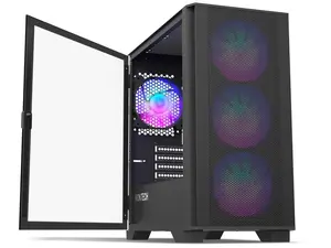 Montech AIR 100 ARGB PC Gaming Case with Colorful Lighting and Durable Design for Enhanced Gaming Experience