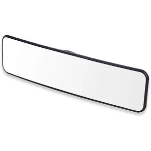 SkycropHD Car Rear View Mirror, Clip on Interior Rearview Mirror Panoramic Wide Angle to Eliminate Blind Spots – Convex, White
