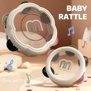 Cartoon Hand Drum, Infant Toddler Toy, Teenage Clapping and Grabbing Rattle, Music Education, Kindergarten Party Gift, Percussion Instrument