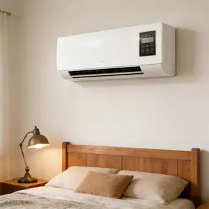 360° Oscillating Indoor Wall Fan, Ultra Low Noise, Compact Small Design, Perfect For Bedroom Living Room Dorm Home Cooling Ventilation