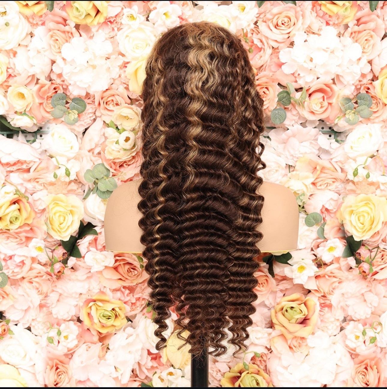 P4/27 Pineapple Wave 30” Human Hair Frontal Wig - Top, Shirts