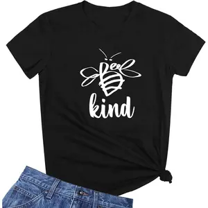 Bee Kind Funny Bee Pun Graphic T-Shirt - Be Kind Inspirational Tee