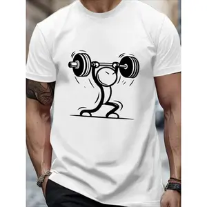 Men'S & Women'S Weightlifting Graphic T-Shirt - Heavy Duty Lifting Design - Soft Breathable Crew Neck Gym Shirt - Lightweight Workout Tee for Weightlifting, Bodybuilding, Casual Casual Attire - Machine Washable Athletic Top - Ideal Fitness Gift for