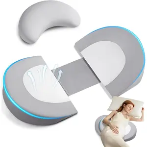 Pregnancy Pillow Wedge for Belly, Maternity Pillow for Pregnant Pregnancy Pillow for Back, Belly & Hip, Grey