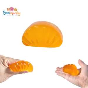 Bamsquishy Crystal Orange Candy Taba Squishy Toy Kawai super soft Squeezy Squishies  Office Decompression Sensory Stress Relief Toy Perfect Gift for Kids Adult， Squishies toy hunting，squishy haul