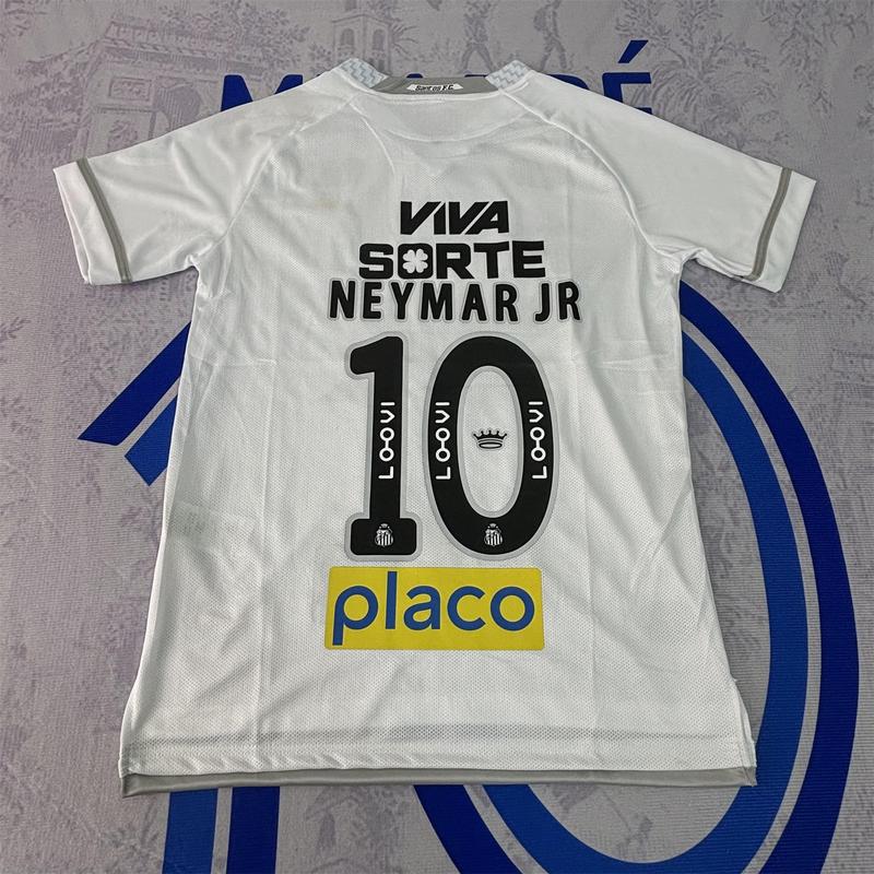 25 26 Away Black NO.10 Neymar JR Short Sleeve Soccer Jersey Fans Version Breathable
