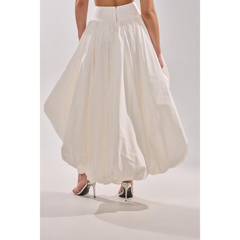 THE BIGGER THE BETTER HIGH LOW MAXI SKIRT