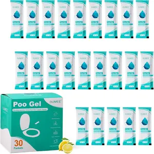 30 PACK Poo Gel for Portable Toilet, Camping Toilet Powder for Potty Bags, Eco Absorbent Gel, Portable Toilet Gel Packets for Outdoor Recreation Camping Supplies (30)