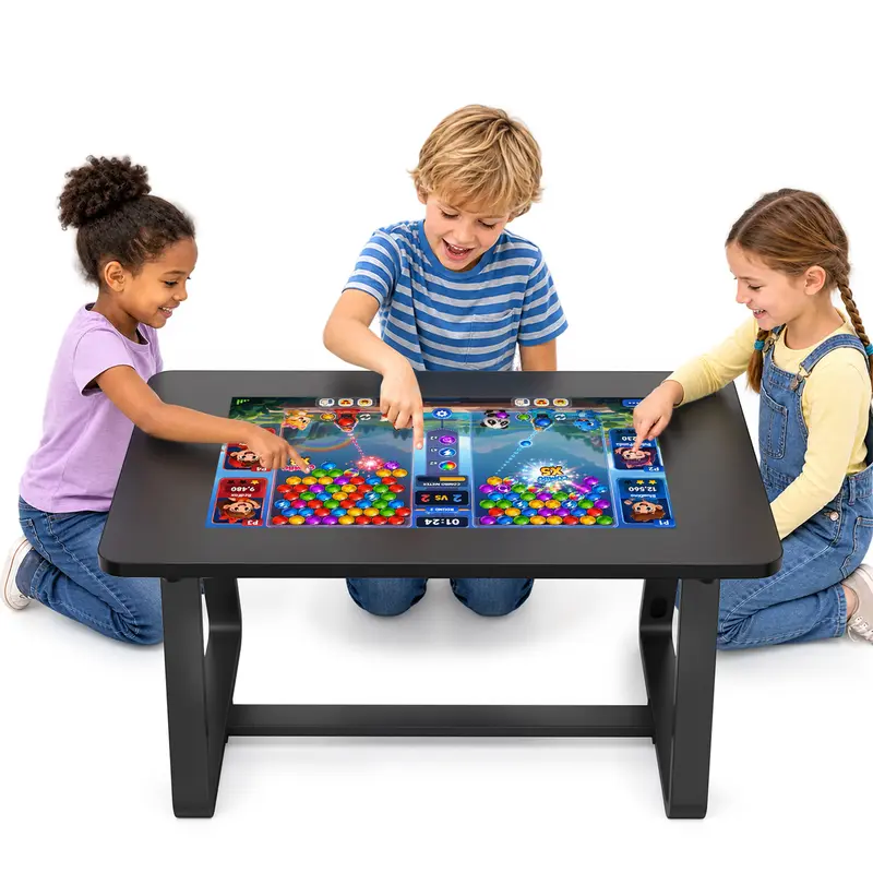 MWE 32 Inch Smart Family Gaming System Coffee Table - Android 13 (8+128GB), Detachable FHD Multi-Touch Screen, 39.37”x22.83”x21.64”, Wi-Fi/Bluetooth, Digital Console Tablet Mode Hub for Family Game Nights