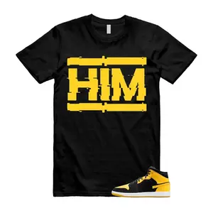 1 New Love Black Varsity Maize Yellow 2025 T Shirt Match HIM