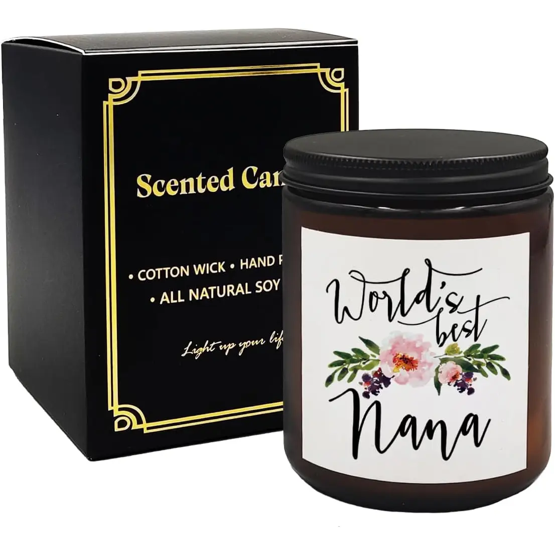 Nana Candle, Nana Gifts from Grandkids, Best Nana Gifts, Gifts for Nana, Nana Birthday Mother's Day Gifts, Grandma Gifts, Grandma Candle, World's Best Nana Scented Candles