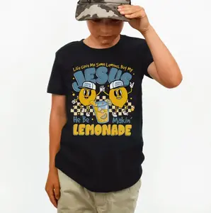 YOUTH & Adult Size Shirt, Life Gave Me Some Lemons T-Shirt, He Be Makin' Lemonade tee, Gifts for Christians, Lemonade , Quotes On