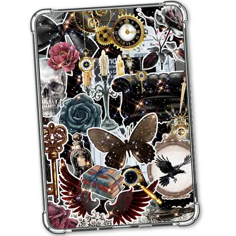 Gothic Witchy Cardstock Case Insert for E-Readers Dark Romance Book Stickers #Booktok | Gothic