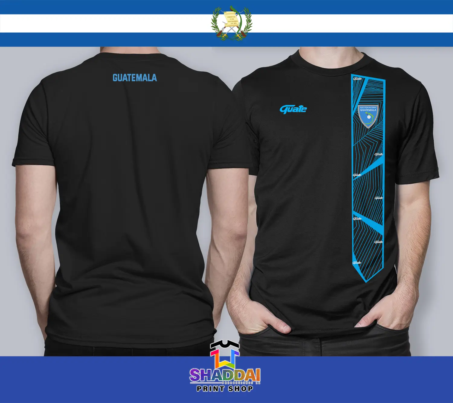 Men's Guatemala Seleccion Chapina Basic Casual Tshirt - Menswear Clothing for Joggers, Love-Inspired Design