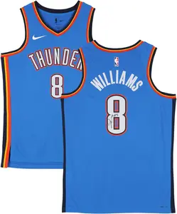 Jalen Williams Oklahoma City Thunder Autographed Nike Blue Icon Swingman Jersey - Fanatics Authentic Certified
