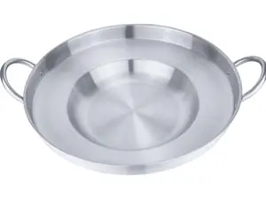 ARC 23" Heavy Duty Stainless Steel Concave Discada Disc Cooker Cazo Griddle Fryer Cookware, Great Comal para Tacos Tortillas Maker, Griddle Cooking Camping
