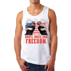 On the Fourth Of July Boats Hoes And Freedom Parody Step Brothers Tank Top , Step Brothers Tee, Funny 4th Of July Shirt Cotton Classic, For Men and Women