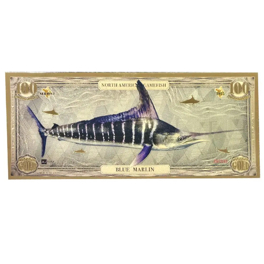 2025 100 mg 24K Gold Blue Marlin Aurum Note