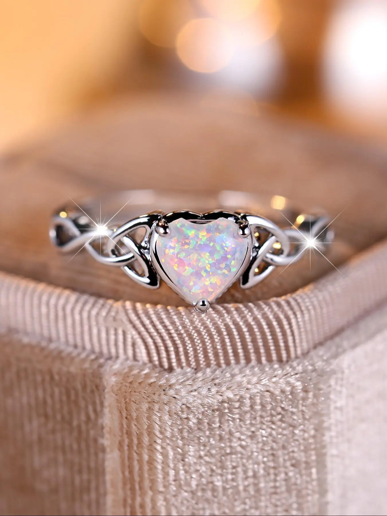 Women's Elegant Heart Design Engagement Ring, Exquisite Trendy Ring, Trendy All-match Promise Ring, Minimalist Vintage Jewelry As Birthday Gift for Women & Girls, Heart Shaped Ring, Beautiful Rings, Fashion Promise Ring