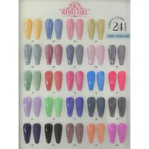 24 colors Fluffy Cheese Collection - KingGel