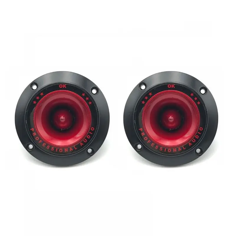2/4Pcs 3-Inch Treble Focus Piezoelectric Tweeter Speakers, 2-Pack Ceramic Audio Units for Hi-Fi Systems, Car Audio Installation; NFC-Enabled with Aux/Mobile Input for Music Players, Soundbar (As Shown)
