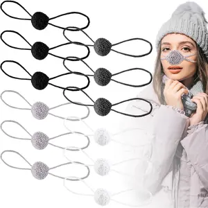 12 Pcs Winter Knitted Comfort Nose Warmer Cover for Women Men Cold Protection for Outdoor Activities, Multicolor