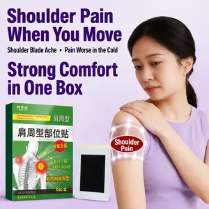 Shoulder inflammation patch for shoulder pain; fluid accumulation/adhesion around the scapula makes raising the arm difficult; medical-grade shoulder support